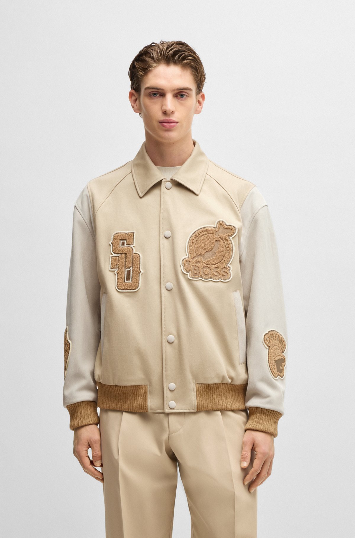 BOSS - BOSS x Shohei Ohtani varsity jacket with special BOSS - BOSS x Shohei Ohtani varsity jacket with special