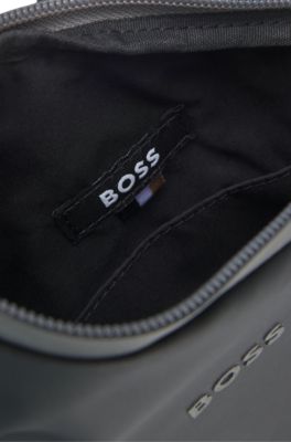 Sac &agrave; dos en similicuir avec d&eacute;tails r&eacute;fl&eacute;chissants, Noir