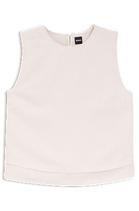 Layered top with open back