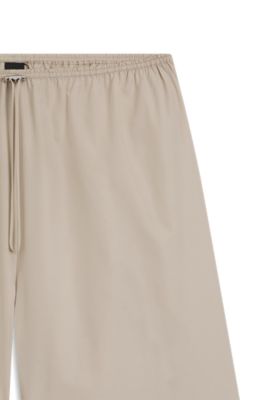 Relaxed-fit trousers in taffeta, Patterned
