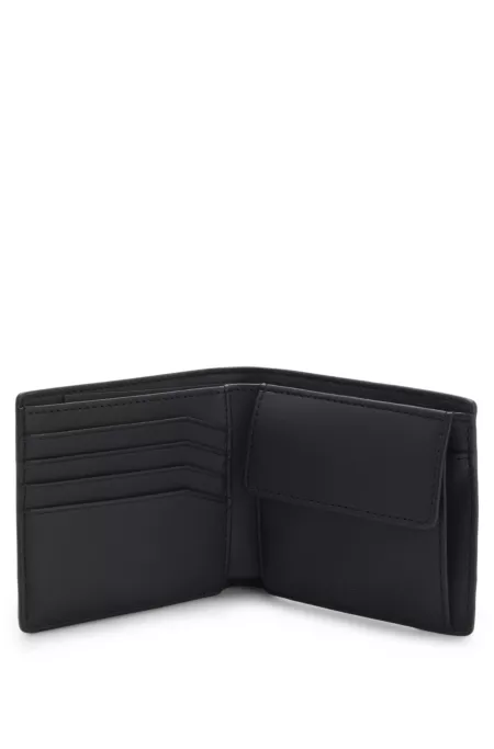 Stacked-logo wallet with monogram print
