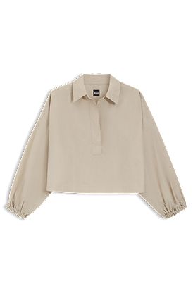 Relaxed-fit blouse in a cotton blend