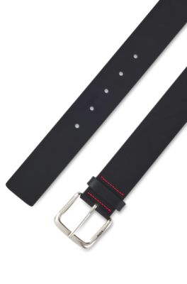 Cintur&oacute;n de piel italiana, Negro