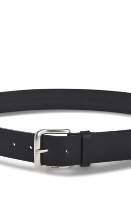 Cintur&oacute;n de piel italiana, Negro