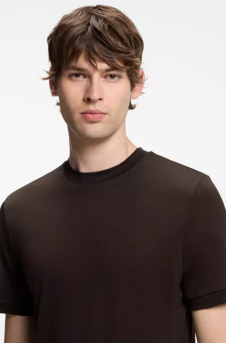 Wool-blend T-shirt in a regular fit