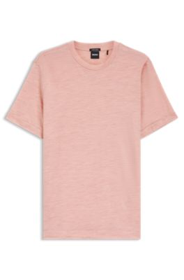 Wool-blend T-shirt in a regular fit, light pink