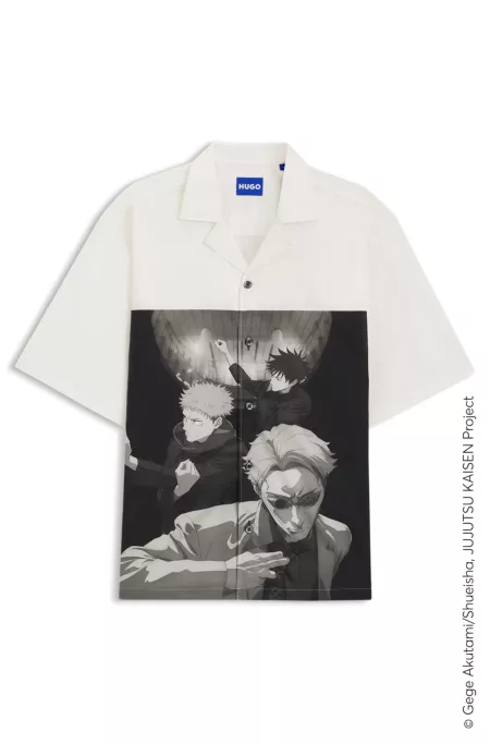 HUGO x Jujutsu Kaisen relaxed-fit shirt with character print