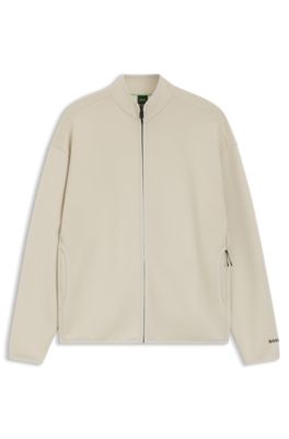 Sudadera de algod&oacute;n con gr&aacute;ficos reflectantes, Beige claro