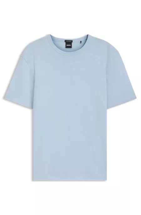 Cotton-linen T-shirt in a regular fit