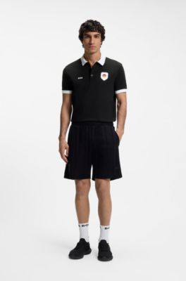 Polo Paddy con detalles de bandera, Germany Black