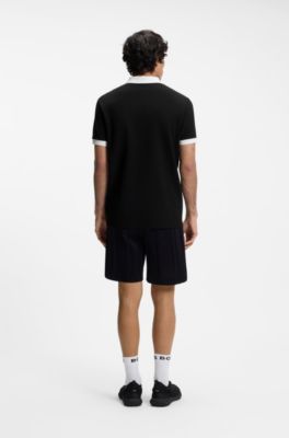 Polo Paddy con detalles de bandera, Germany Black