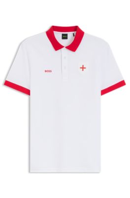 Paddy polo shirt with country flag, England