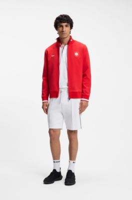 Polo Paddy con detalles de bandera, Canada White