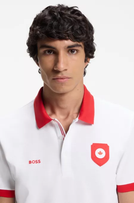 Paddy polo shirt with country flag