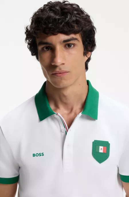 Paddy polo shirt with country flag