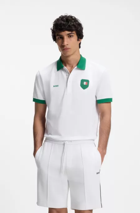 Paddy polo shirt with country flag