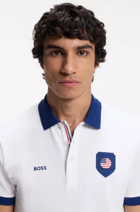 Paddy polo shirt with country flag