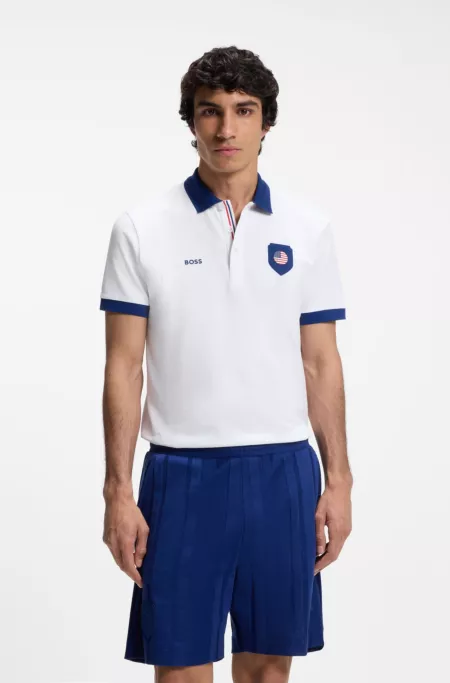 Paddy polo shirt with country flag