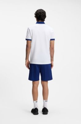 Polo Paddy con detalles de bandera, USA White