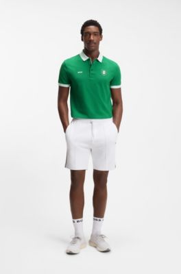 Paddy polo shirt with country flag, Mexico Green