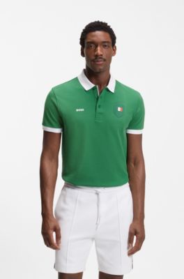 Paddy polo shirt with country flag, Mexico Green