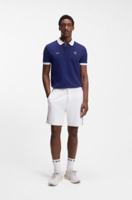 Paddy polo shirt with country flag, USA Blue