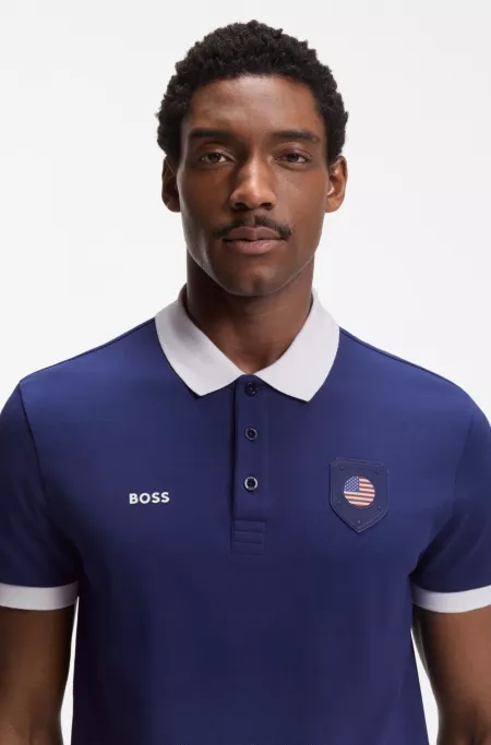 Paddy polo shirt with country flag