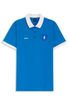 Polo Paddy con detalles de bandera, Italy