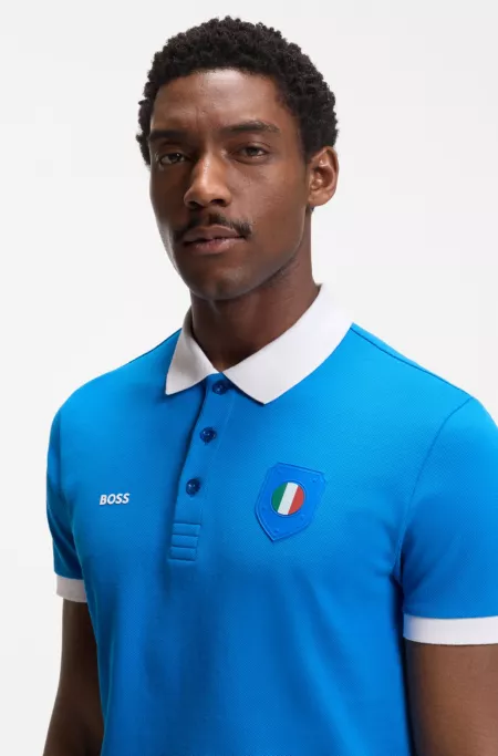 Paddy polo shirt with country flag