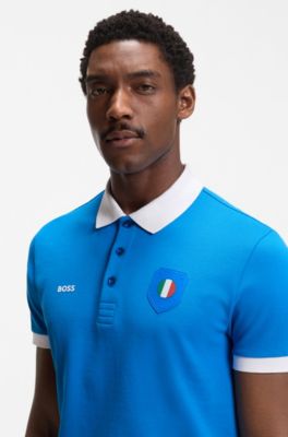 Polo Paddy con detalles de bandera, Italy