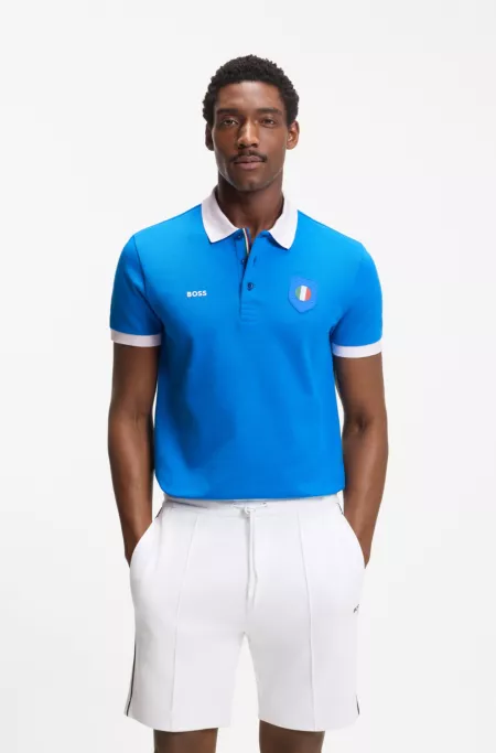 Paddy polo shirt with country flag