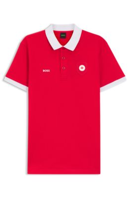 Paddy polo shirt with country flag, Canada