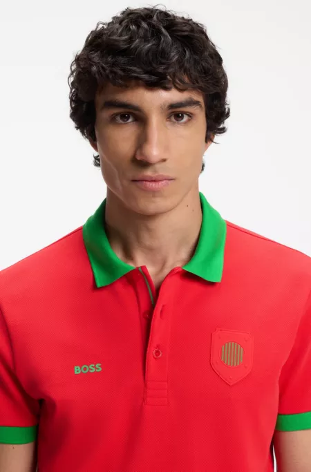 Paddy polo shirt with country flag