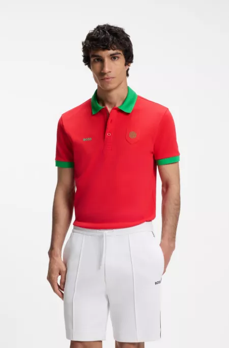 Paddy polo shirt with country flag