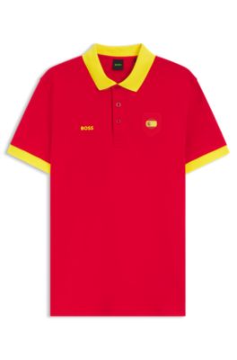 Paddy polo shirt with country flag, Spain