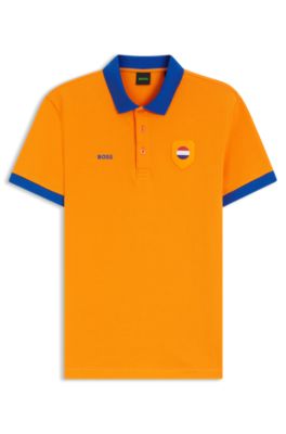 Polo Paddy avec finitions aux couleurs du drapeau national, Netherlands