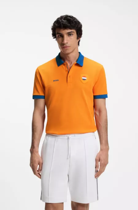 Paddy polo shirt with country flag