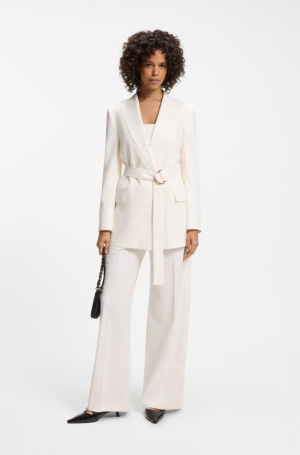 Relaxed-fit blazer with D-ring belt - image 2