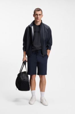 Cotton-jersey T-shirt with golf-inspired logo, Dark Blue