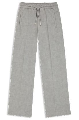 Pantalon Oversize en twill stretch chiné
