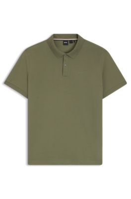 Pallas polo shirt in cotton piqu&eacute; with logo details, Green