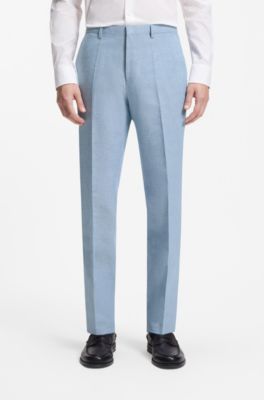 Traje con chaleco extra slim fit, Celeste