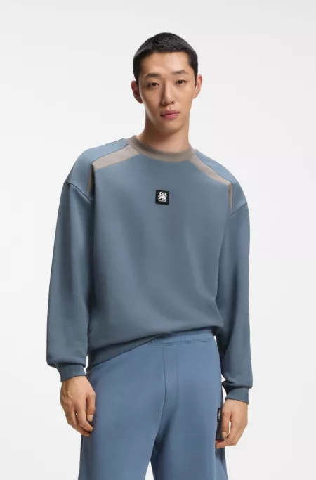 HUGO x RB cotton-terry sweatshirt with bull motif