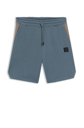 HUGO x RB cotton-terry shorts with bull motif