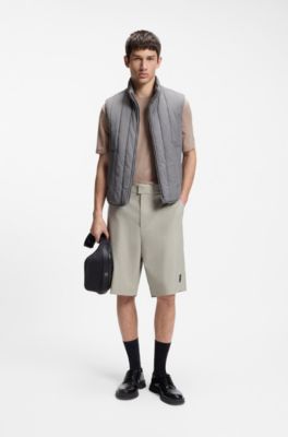 Camiseta slim fit en interlock flameado, Marr&oacute;n claro