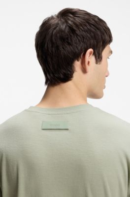 Camiseta slim fit en interlock flameado, Cal