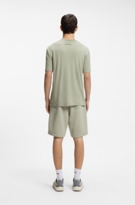 Slub-interlock T-shirt in a slim fit, Light Green