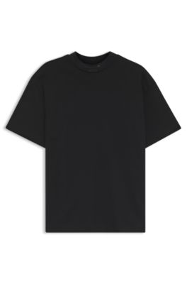 Porsche x BOSS relaxed-fit T-shirt with logo collar, Black