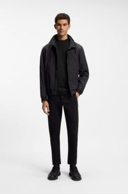 Camiseta Porsche x BOSS relaxed fit con logo en el cuello, Negro