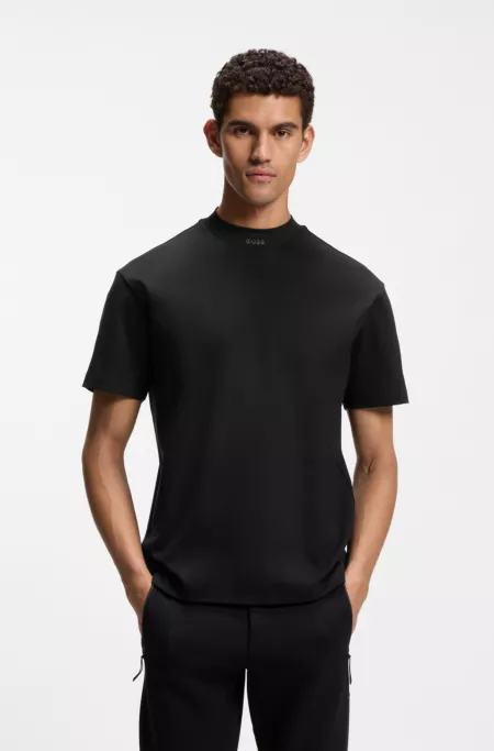 Porsche x BOSS relaxed-fit T-shirt with logo collar